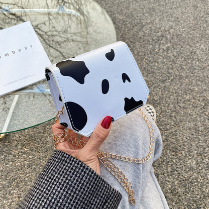 Cartoon Cow Pattern One-shoulder Messenger Bag
