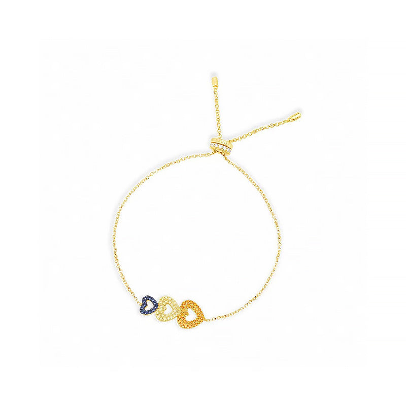 Three-color Heart Temperament Forest Love Design Bracelet