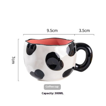 Cute Girl Heart Creative Hand-pinched Coffee Cup