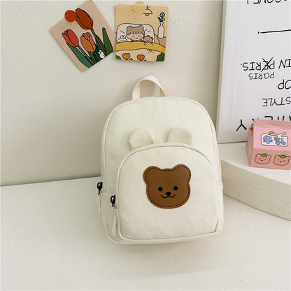 Children Backpack Cartoon Bunny Color Matching Shoulders