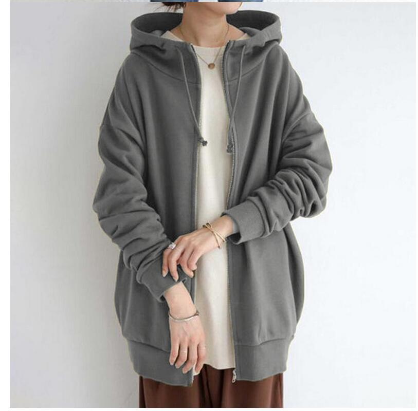 Women's Fuzzy Hoodies Long Sport Pullover Hoodie Full-Zip