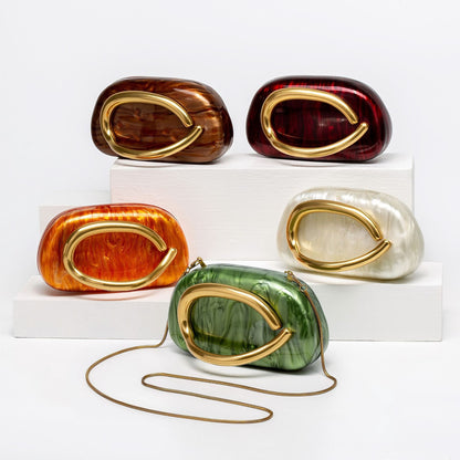 Acrylic Dinner Clutch Shoulder Crossbody Bag
