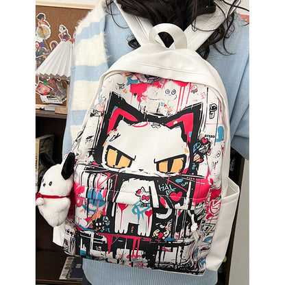 Harajuku Style Personalized Graffiti Backpack