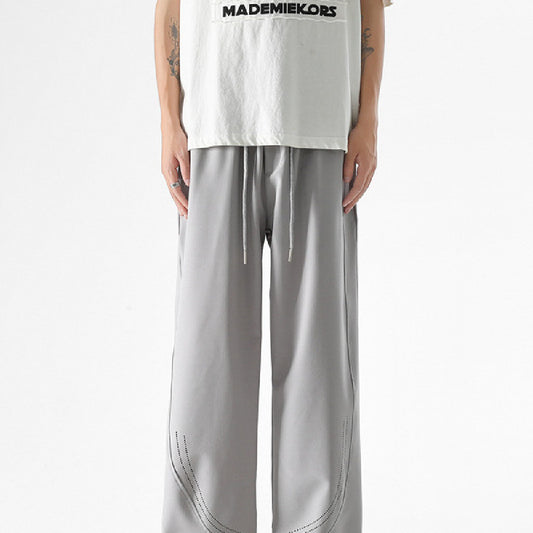Men's Summer Thin Ice Silk Casual Pants
