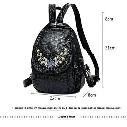 Backpack Ladies Dual-use Chest Bag Soft Leather