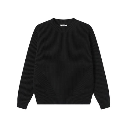 NOIR BLEU ORGANIC COTTON KNIT SWEATER
