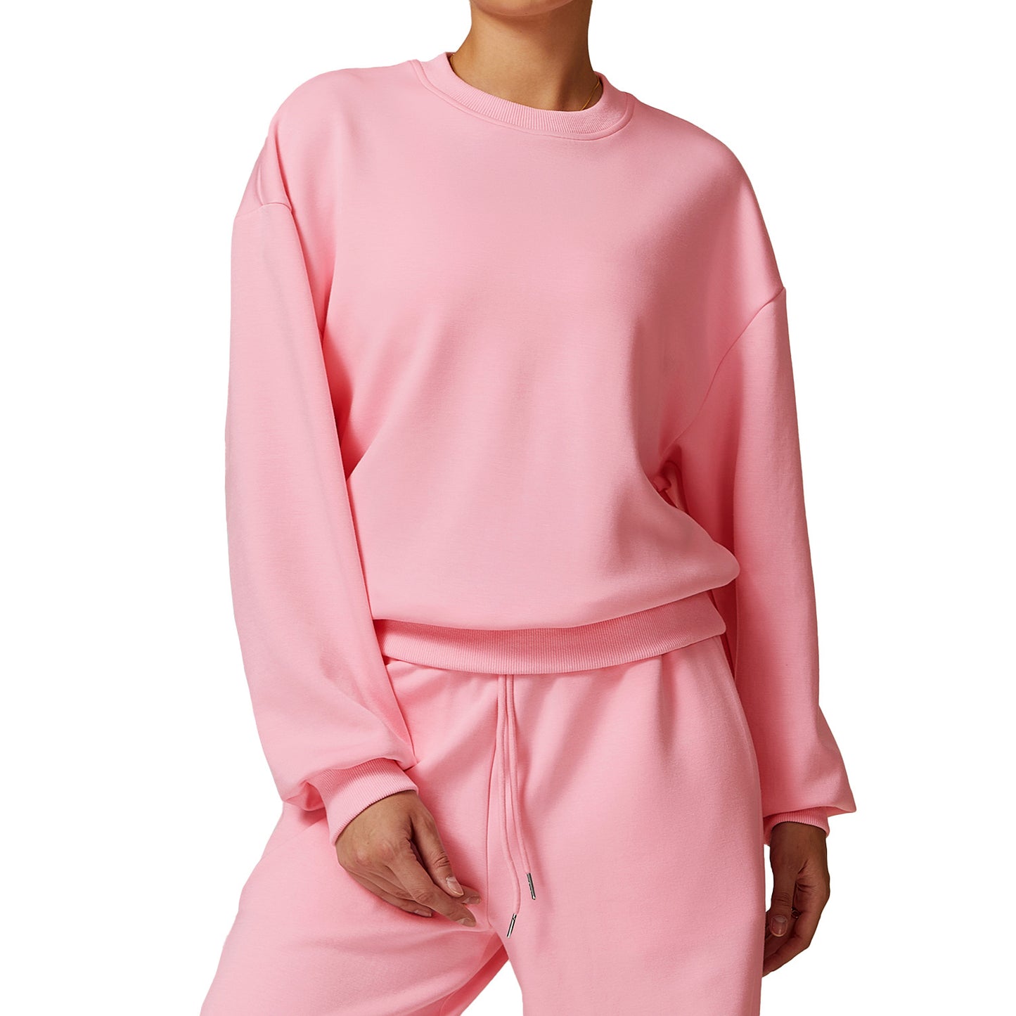 Spring Crew Neck Casual Women's Sweater Loose Long Sleeve