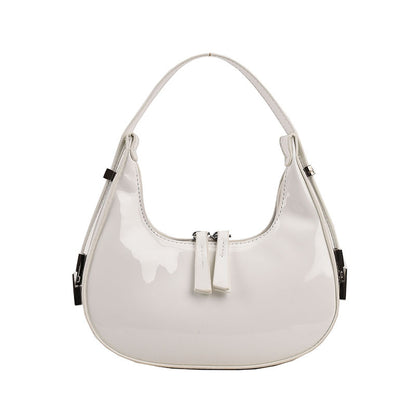 Textured Crescent Personality Trendy Simple Shoulder Underarm Bag