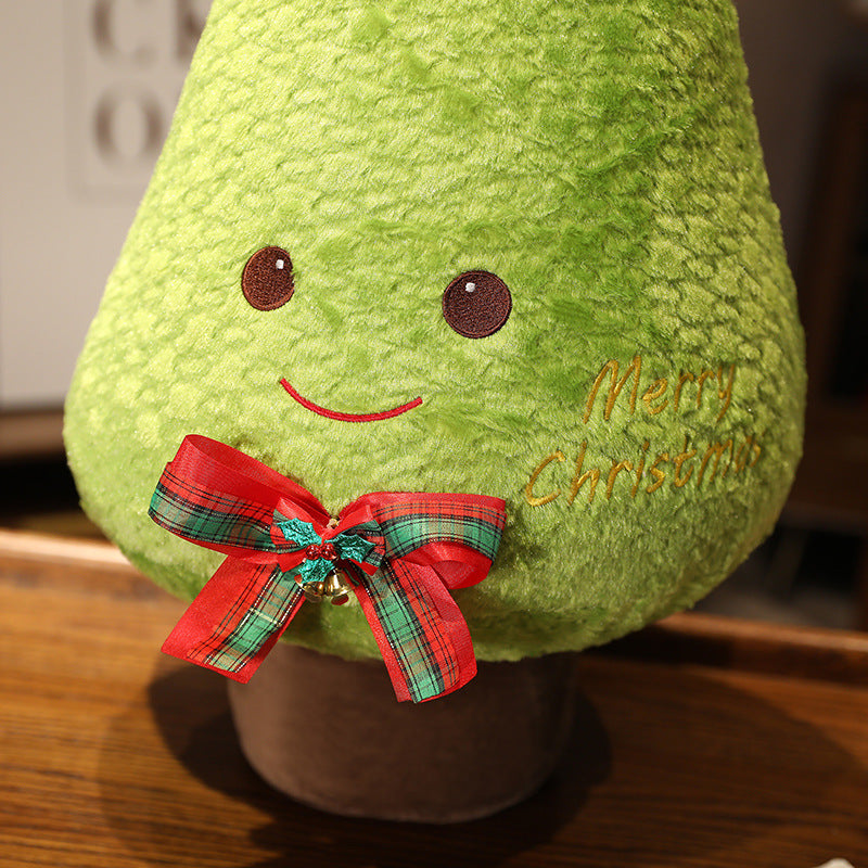 Christmas Tree Doll Decorating Throw Pillows