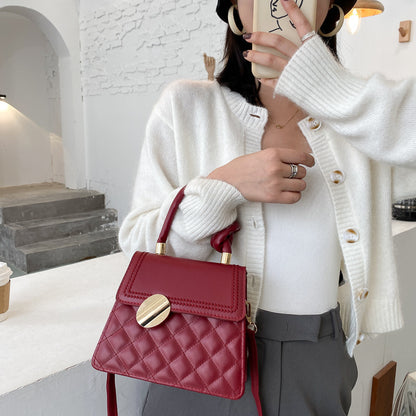 Special-interest Design Handbag Texture Crossbody Bag