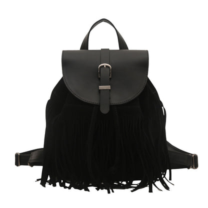 Retro Bohemian Style Tassel Backpack Bag For Women