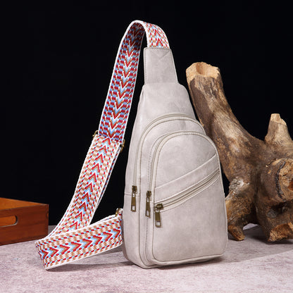 European And American Retro Casual Solid Color Cross-body Bag