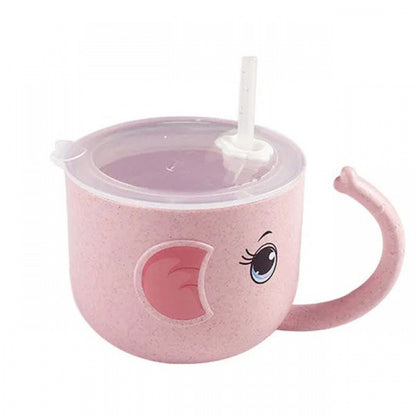 Baby Feeding  Silicone Straw Kid's Mug