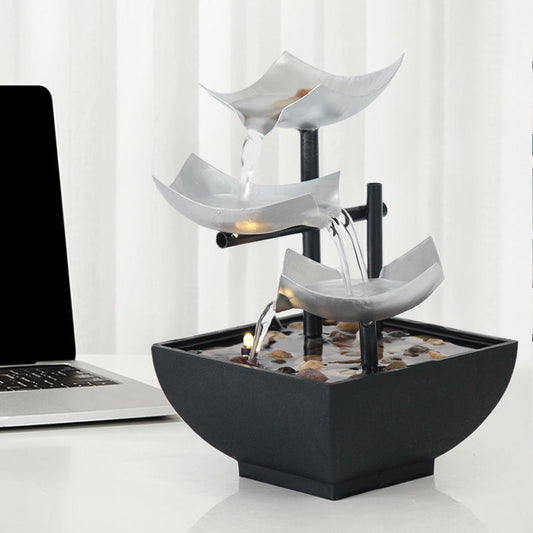 Fließende Wasserornamente Desktop-Brunnen Handwerk für Wohnkultur