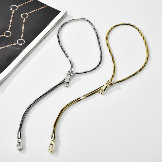 Hip Hop One Style Dual-wear Zipper Necklace