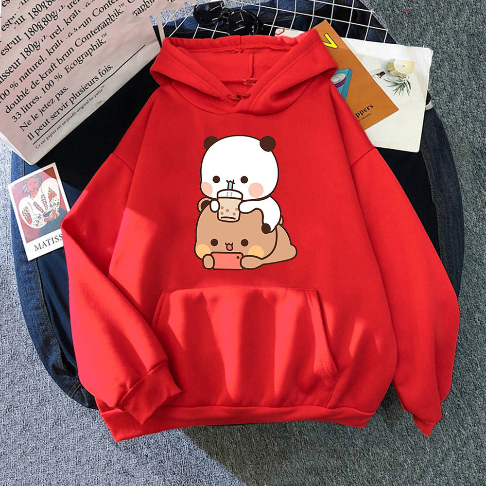 Bubu And Dudu パーカー レディース 美的グラフィック 楽しい かわいい