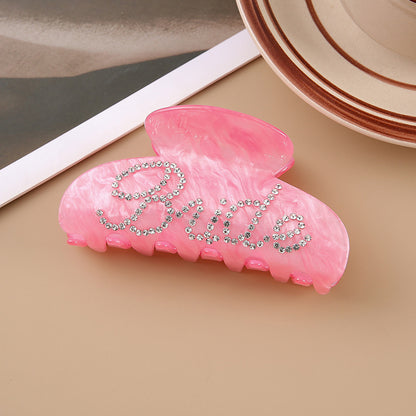 Multi-Diamond Acrylic Shower Shark Claw Clip