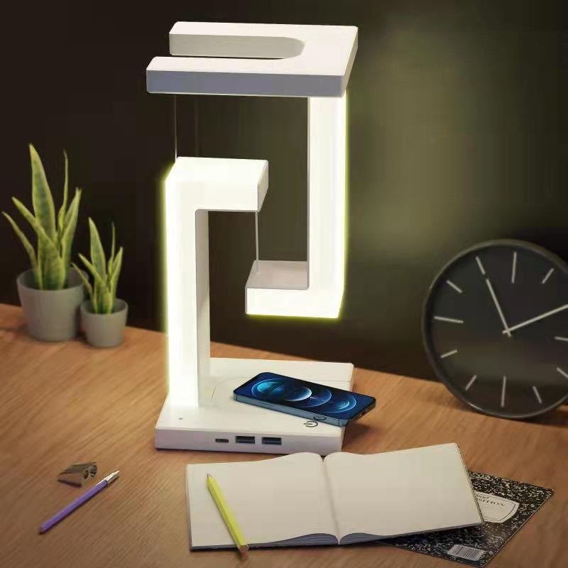 クリエイティブなスマートフォンワイヤレス充電サスペンションテーブルランプ