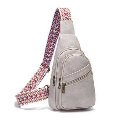 European And American Retro Casual Solid Color Cross-body Bag