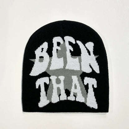 Warm Hip Hop Letters Knitted Beanie