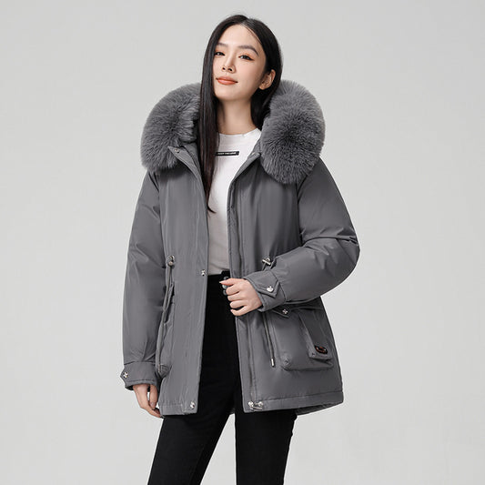 Hooded Padded Cotton Coat Women