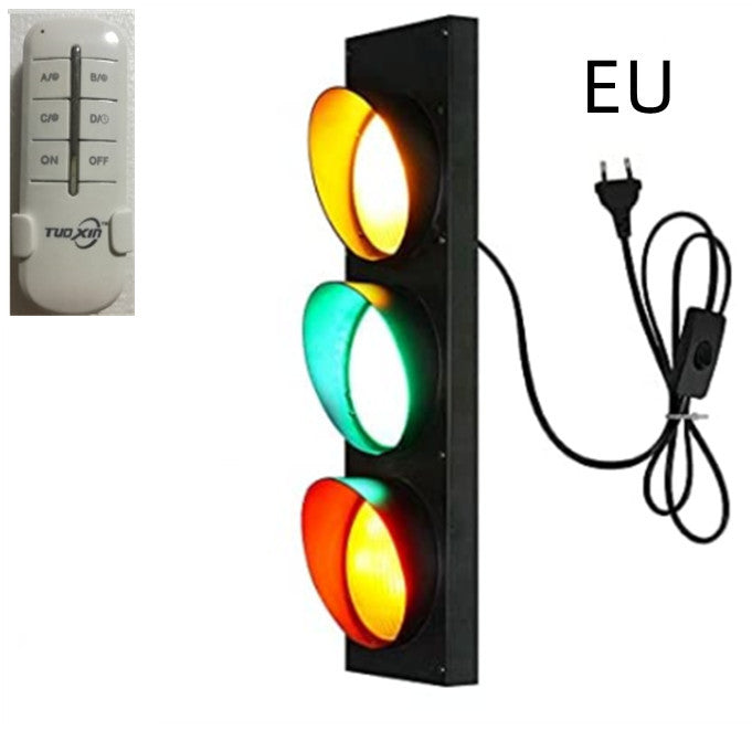 Traffic light retro wall lamp