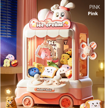 Household Toy Electric Clip Doll Gashapon Machine Children Mini Claw Machine