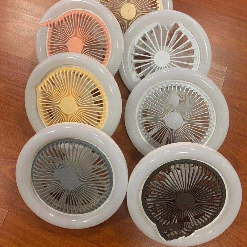 26cm丸型リモコン付きシーリングファン（E27 30W LEDランプ付き）吊り下げファン