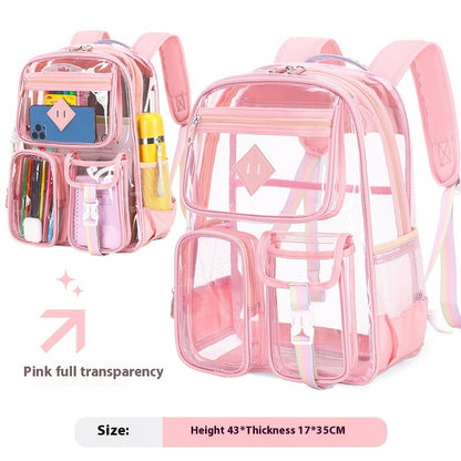Transparent Waterproof Primary Schoolbag