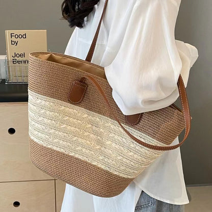South Korea Vacation Style Raffia Woven Bag