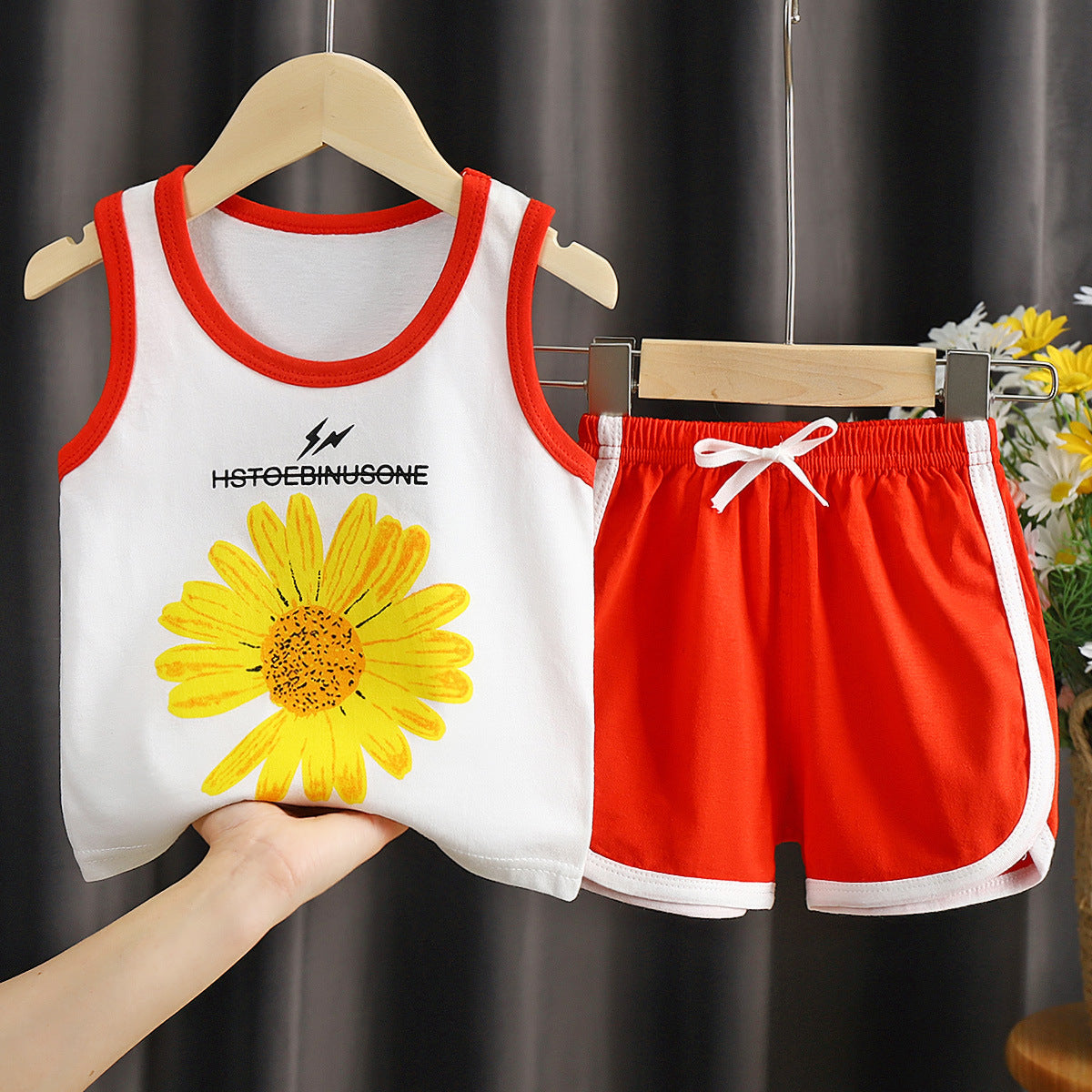 Summer Children's Vest And Shorts Suit
