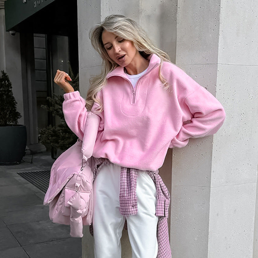 LOOSE BERBER FLEECE SWEATER