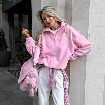 LOOSE BERBER FLEECE SWEATER