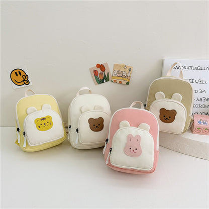 Children Backpack Cartoon Bunny Color Matching Shoulders