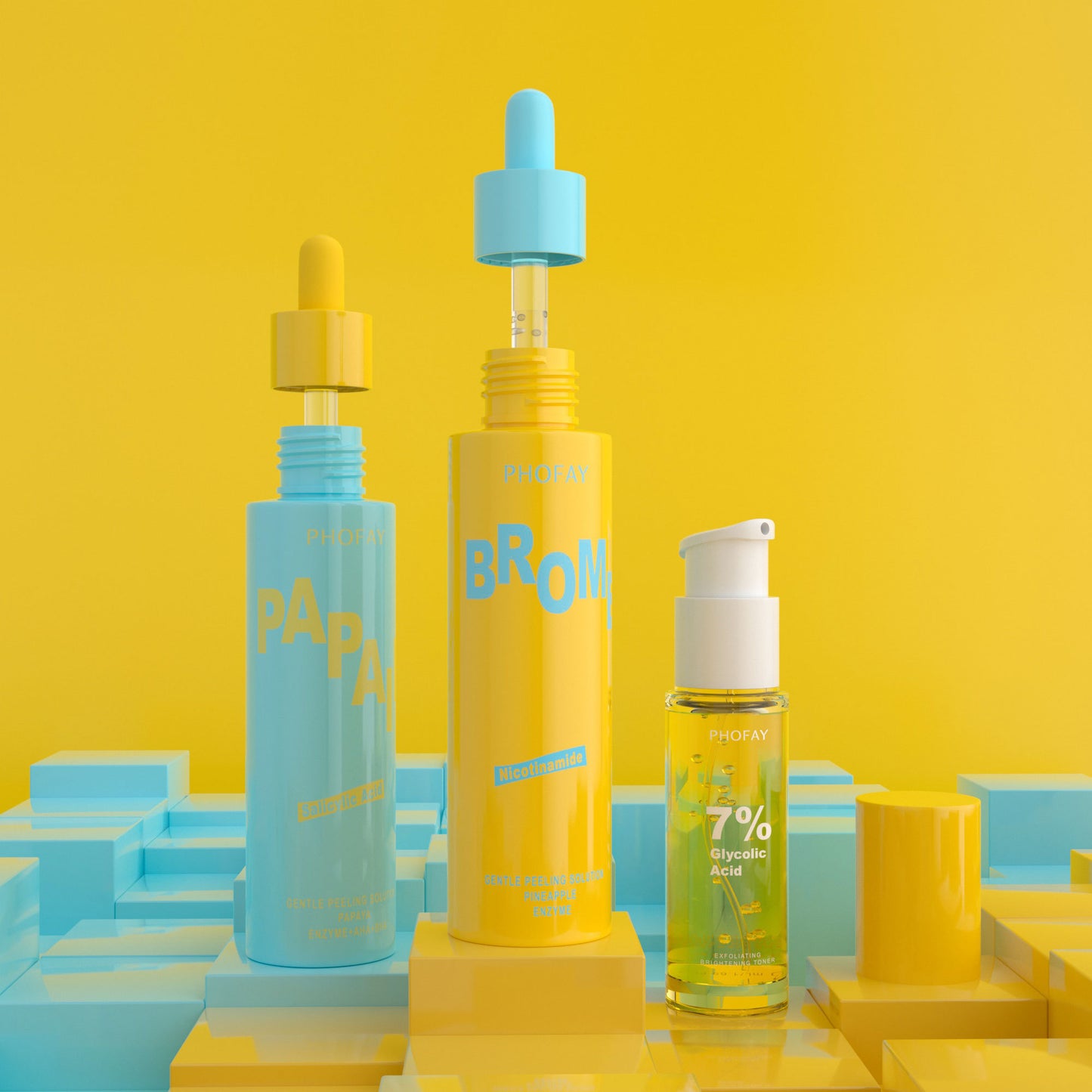 PHOFAY GENTLE PEELING SOLUTION PAPAYA ENZYME AHA BHA