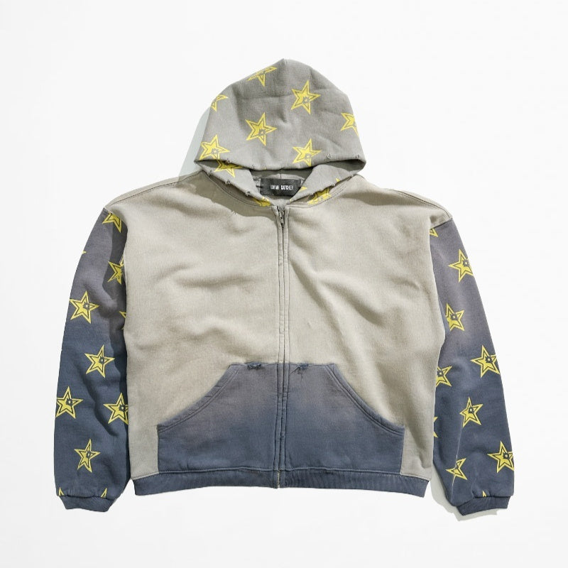 BULLET HOLE STAR WASHED HOODIE