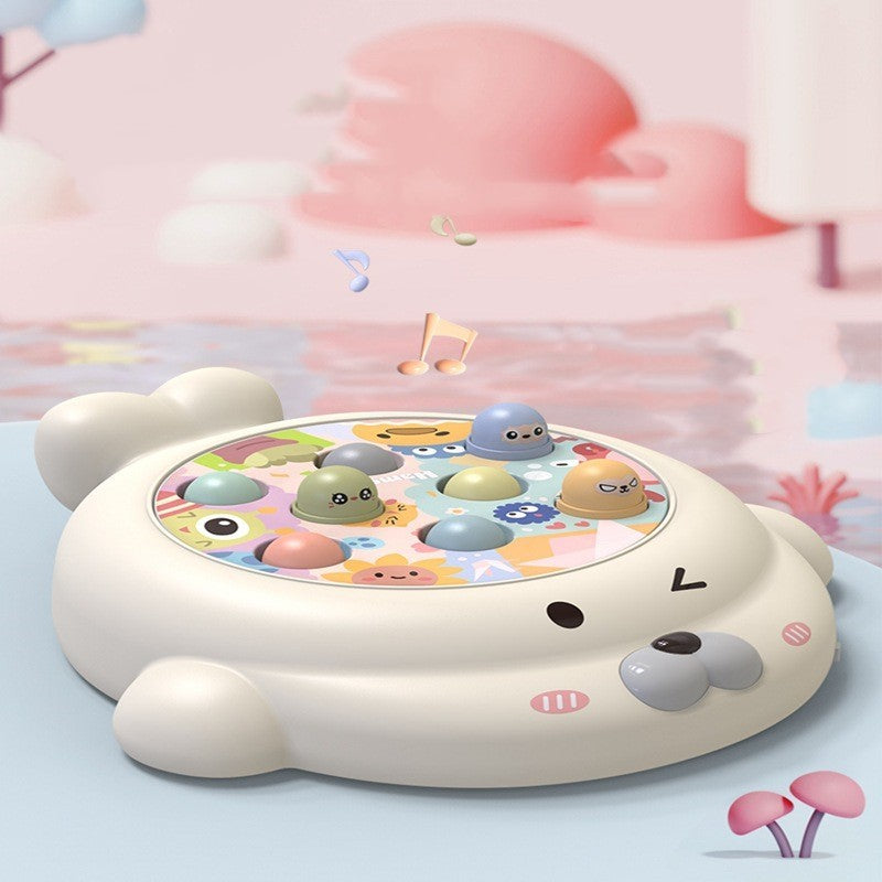 子供用パズルミュージックランプ電気地面マウスおもちゃ