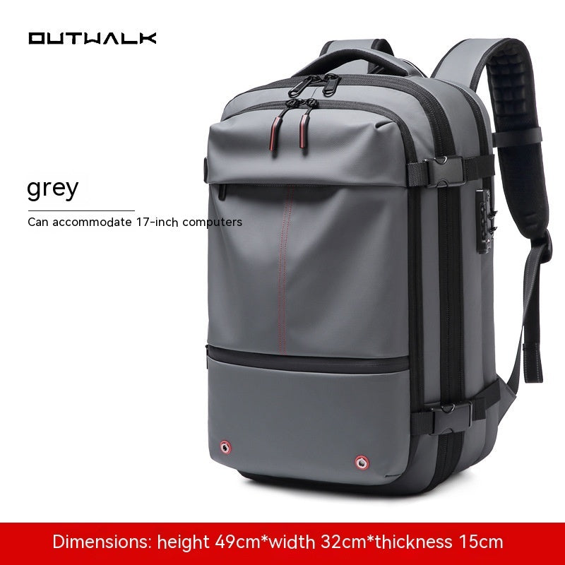 Travel Multifunction Backpack with Vacuum Compression Option & Vaccum Pump
