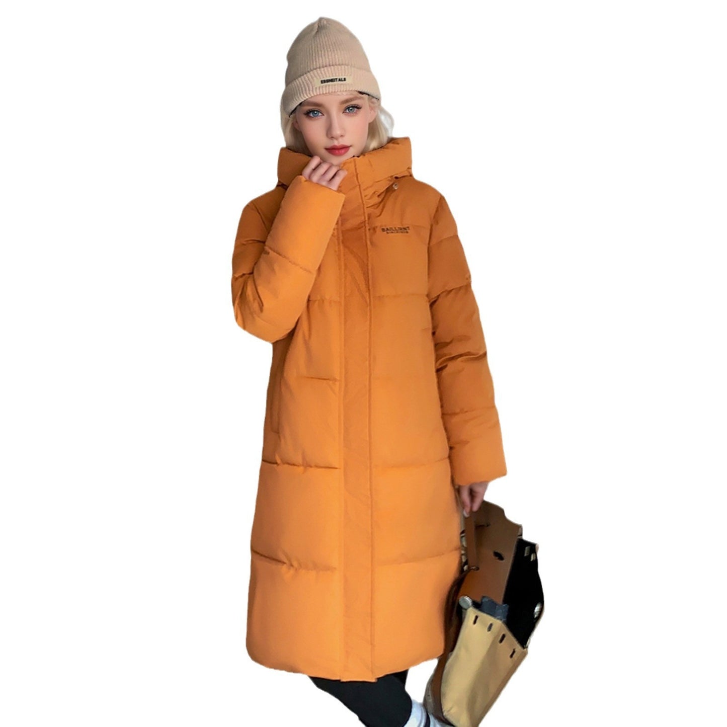 Thickened Cotton-padded Warm Loose Western Style Puffer Jacket Coat