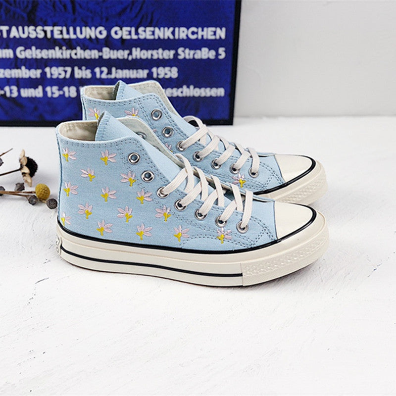 Stitching High-top Casual Shoes