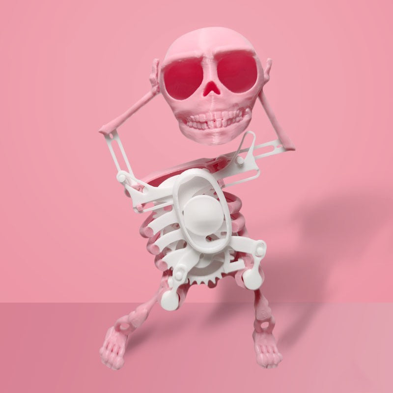 3D Model Mini Skull Customized Funny Dancing Style Lucky Toy