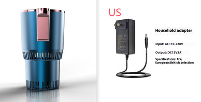 2 In1 Car Heating & Cooling 12V Smart Car Cup Holder Digital Temperature Display