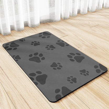 Minimalist Pet Feeding Mat Repeated Washing Water-absorbing Non-slip Mat