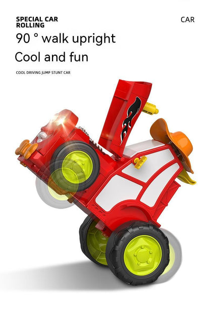 Remote Control Stunt Crazy Mad Tractor Dancing Sound And Light Swing Cool Quirky Toy
