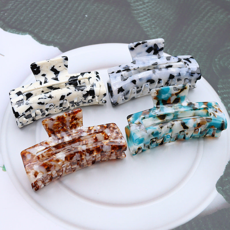 Acetate Medium Hollow Square Hair Claw