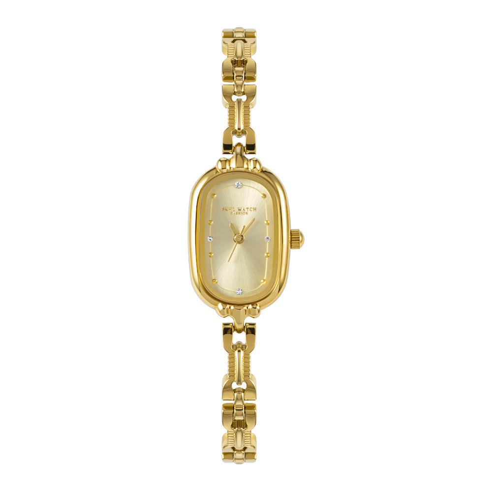 Medieval Golden Oval Dial uxury Artistic Watch