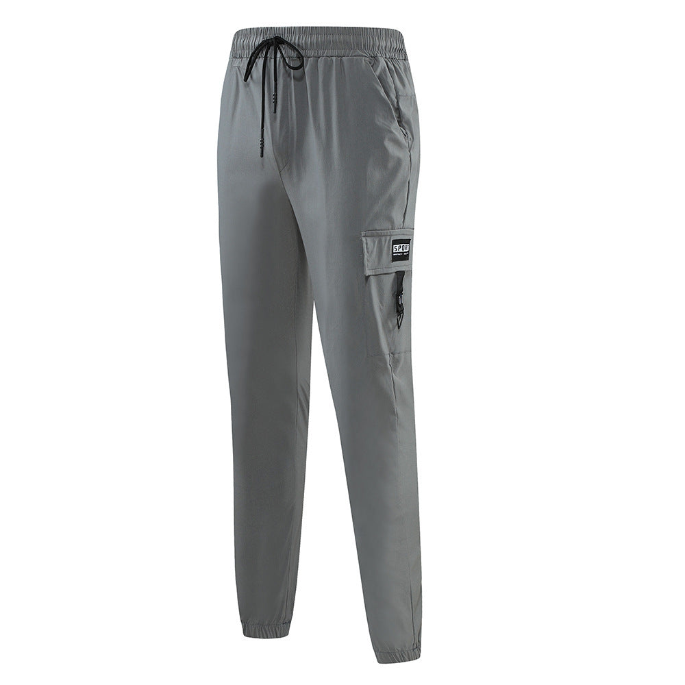 Plus Size Cropped Wear-resistant Breathable Men's Casual Pants