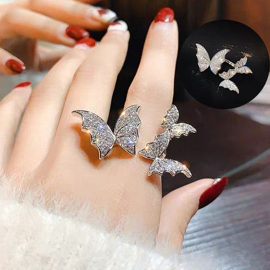 Turnable Anxiety Rings With Bead Relieve Stress Rings For Women