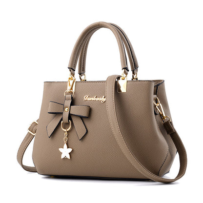 Women Shoulder Bag With Bowknot Star Pendant
