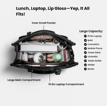 Women's Thermal Insulation Lunch Box Leak-proof Crossbody Bag with FREE PURSE